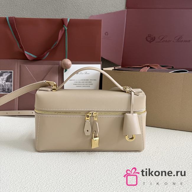 Loro Piana Extra Bag L23 Smooth Calfskin Beige - 23cmx12cmx7cm - 1