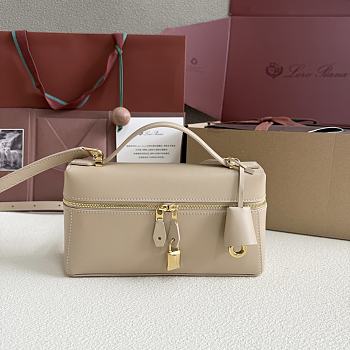 Loro Piana Extra Bag L23 Smooth Calfskin Beige - 23cmx12cmx7cm