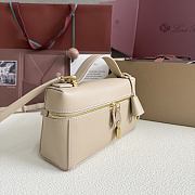 Loro Piana Extra Bag L23 Smooth Calfskin Beige - 23cmx12cmx7cm - 3