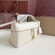 Loro Piana Extra Bag L23 Smooth Calfskin White - 23cmx12cmx7cm - 4