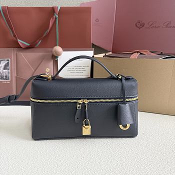 Loro Piana Extra Bag L23 Calfskin Blue - 23cmx12cmx7cm