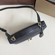 Loro Piana Extra Bag L23 Calfskin Blue - 23cmx12cmx7cm - 6