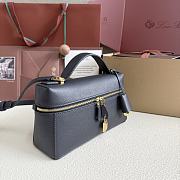 Loro Piana Extra Bag L23 Calfskin Blue - 23cmx12cmx7cm - 3