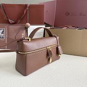 Loro Piana Extra Bag L23 Calfskin Brown - 23cmx12cmx7cm - 5