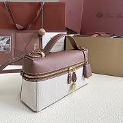 Loro Piana Extra Bag L23 Cotton Linen Caramel - 23cmx12cmx7cm - 2