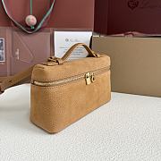 Loro Piana Extra Pocket L19 Nubuk Calfskin Gold Brown - 19x11x6.5cm - 4