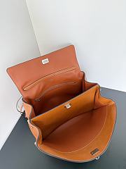 Balenciaga Rodeo Handbag Medium in Tan Cowboy Vegetal Lambskin Aged Silver Hardware - 35x23x11cm - 3