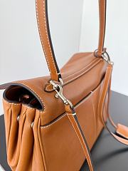 Balenciaga Rodeo Handbag Medium in Tan Cowboy Vegetal Lambskin Aged Silver Hardware - 35x23x11cm - 6