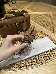 Loro Piana Extra Pocket L23 Nubuk Calfskin Brown - 23x12x7cm - 5