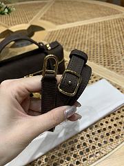 Loro Piana Extra Pocket L23 Nubuk Calfskin Chocolate - 23x12x7cm - 5
