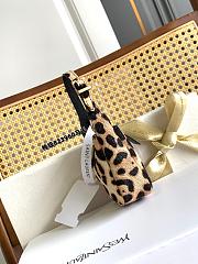YSL Le 5 À 7 Supple Micro Bag in Pony Hair Leather Brown and Black - 9x8x5cm - 4
