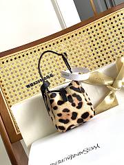 YSL Le 5 À 7 Supple Micro Bag in Pony Hair Leather Brown and Black - 9x8x5cm - 3