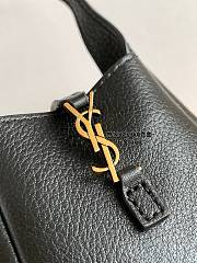 YSL Le 5 À 7 Supple Micro Bag in Leather Black - 9x8x5cm - 5