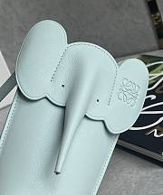 Loewe Elephant Pocket in Classic Calfskin Blue - 18x8x4cm - 6