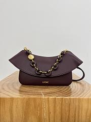 Loewe Medium Ola Bag in Smooth Calfskin Red - 26x18x13cm - 1