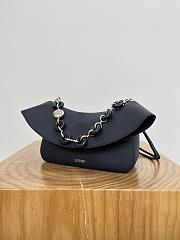 Loewe Medium Ola Bag in Smooth Calfskin Blue - 26x18x13cm - 3