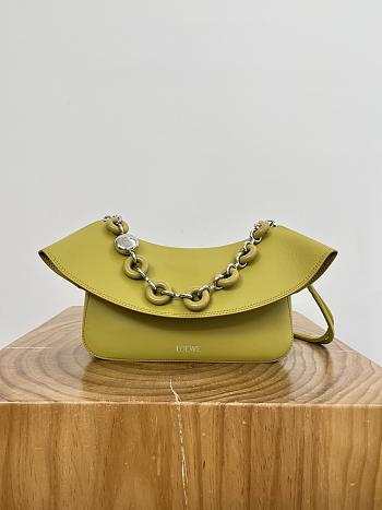 Loewe Medium Ola Bag in Smooth Calfskin Yellow - 26x18x13cm