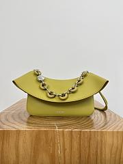 Loewe Medium Ola Bag in Smooth Calfskin Yellow - 26x18x13cm - 3