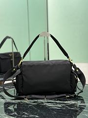 Prada Explore Large Re-nylon Shoulder Bag With Flap Black 1BD391 - 37.5x19x12cm - 3