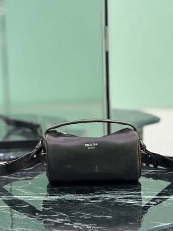 Prada Nappa Leather Shoulder Bag 2VH188 Brown - 24x11x11cm
