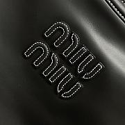 Miumiu Ivy Leather Bag Black 5BG286 - 37x36x18cm - 5
