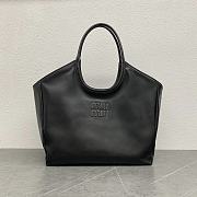 Miumiu Ivy Leather Bag Black 5BG286 - 37x36x18cm - 4