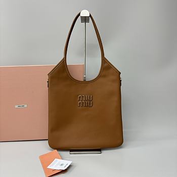Miumiu Ivy Leather Bag Cognac - 40x35cm