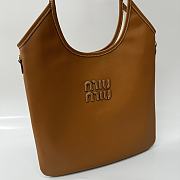 Miumiu Ivy Leather Bag Cognac - 40x35cm - 3