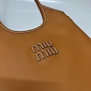 Miumiu Ivy Leather Bag Cognac - 40x35cm - 2