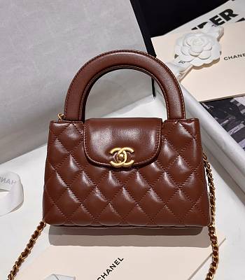 Chanel 23 Brown Kelly Bag - 13x19x7cm