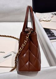 Chanel 23 Brown Kelly Bag - 13x19x7cm - 6