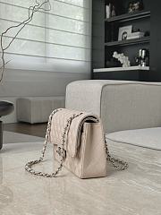 Chanel Classic Light Beige Caviar Silver Hardware Bag - 15.5×25.5×6.5cm - 4