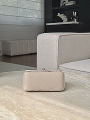 Chanel Classic Flap Light Beige Silver Hardware - 13.5x17x8cm - 6