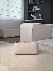 Chanel Classic Flap Light Beige Light Gold Hardware - 13.5x17x8cm - 5