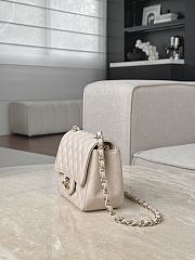 Chanel Classic Flap Light Beige Light Gold Hardware - 13.5x17x8cm - 4