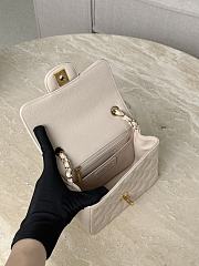 Chanel Classic Flap Light Beige Gold Hardware - 13.5x17x8cm - 2