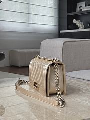 Chanel Leboy25 Caviar Grained Calfskin Champagne Gold Light Gold - 15x25x9cm - 6