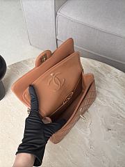 Chanel Classic Caramel Lamskin Light Gold Hardware Bag - 14.5x23x6cm - 6