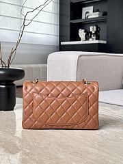 Chanel Classic Caramel Lamskin Light Gold Hardware Bag - 14.5x23x6cm - 4
