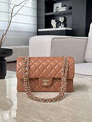 Chanel Classic Caramel Lamskin Light Gold Hardware Bag - 14.5x23x6cm - 3