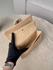 Chanel Classic Dark Beige Caviar Silver Hardware Bag - 14.5x23x6cm - 4