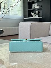 Chanel Classic Baby Blue Lamskin Gold Hardware Bag - 15.5×25.5×6.5cm - 6