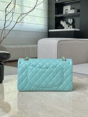 Chanel Classic Baby Blue Lamskin Gold Hardware Bag - 15.5×25.5×6.5cm - 4