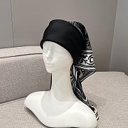 Dior 90 Square Scarf Black Silk Twill - 90x90cm - 1