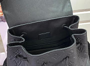 LV Backpack Christopher MM Monogram Taurillon Leather LG G90 Black M55699 - 38x44x12.5cm - 2