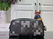 LV Dopp Kit Damoflage Coated Canvas Black M15109 - 38x44x12.5cm - 6