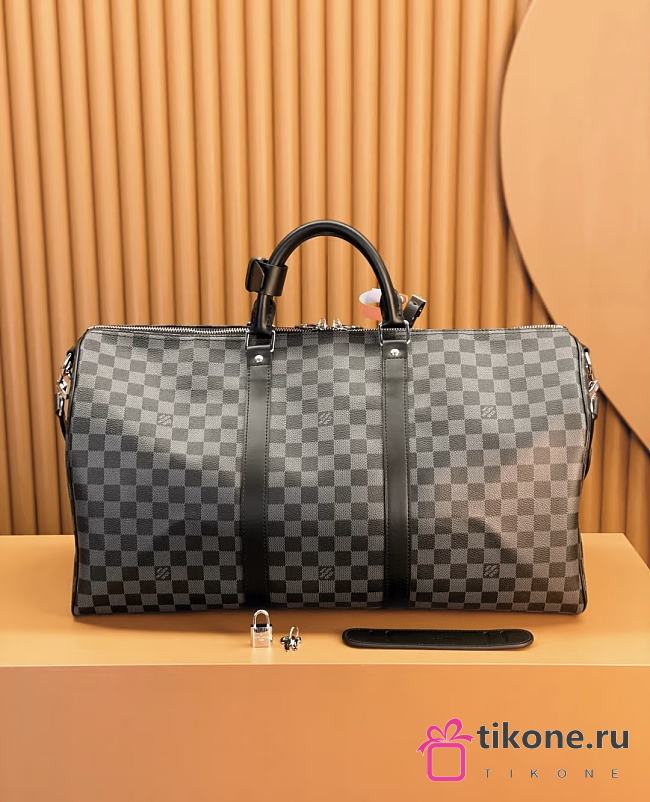 LV Keepall Bandoulière 55 Damier Graphite Canvas N41413 - ‭55x31x26‬cm - 1
