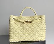 Bottega Veneta Medium Andiamo Intrecciato Light Yellow - 32x25x11cm - 1