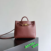 Bottega Veneta Small Andiamo Sapele/Redstone - 25x22x10.5cm - 1