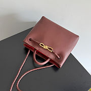 Bottega Veneta Small Andiamo Sapele/Redstone - 25x22x10.5cm - 5